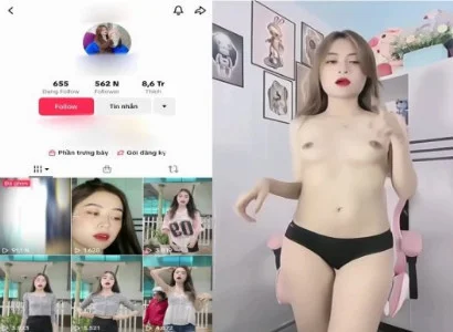 Chén em Tiktoker da trắng ngon từng đường cong